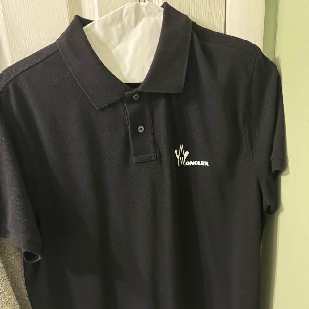 XL Black Moncler Polo